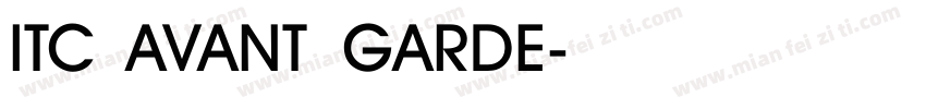 ITC AVANT GARDE字体转换